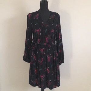 Gap floral wrap dress